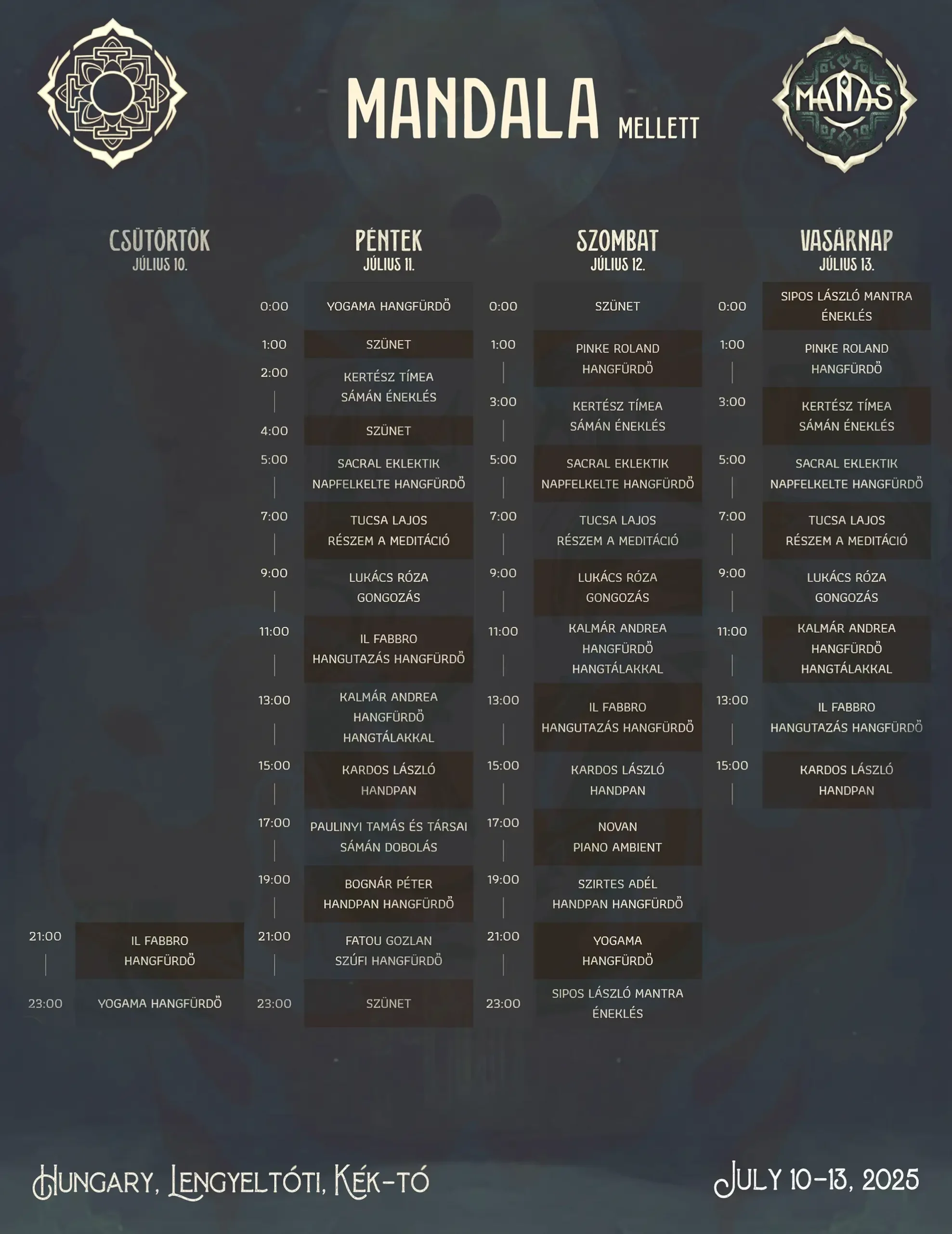 Manas festival - Mandala program