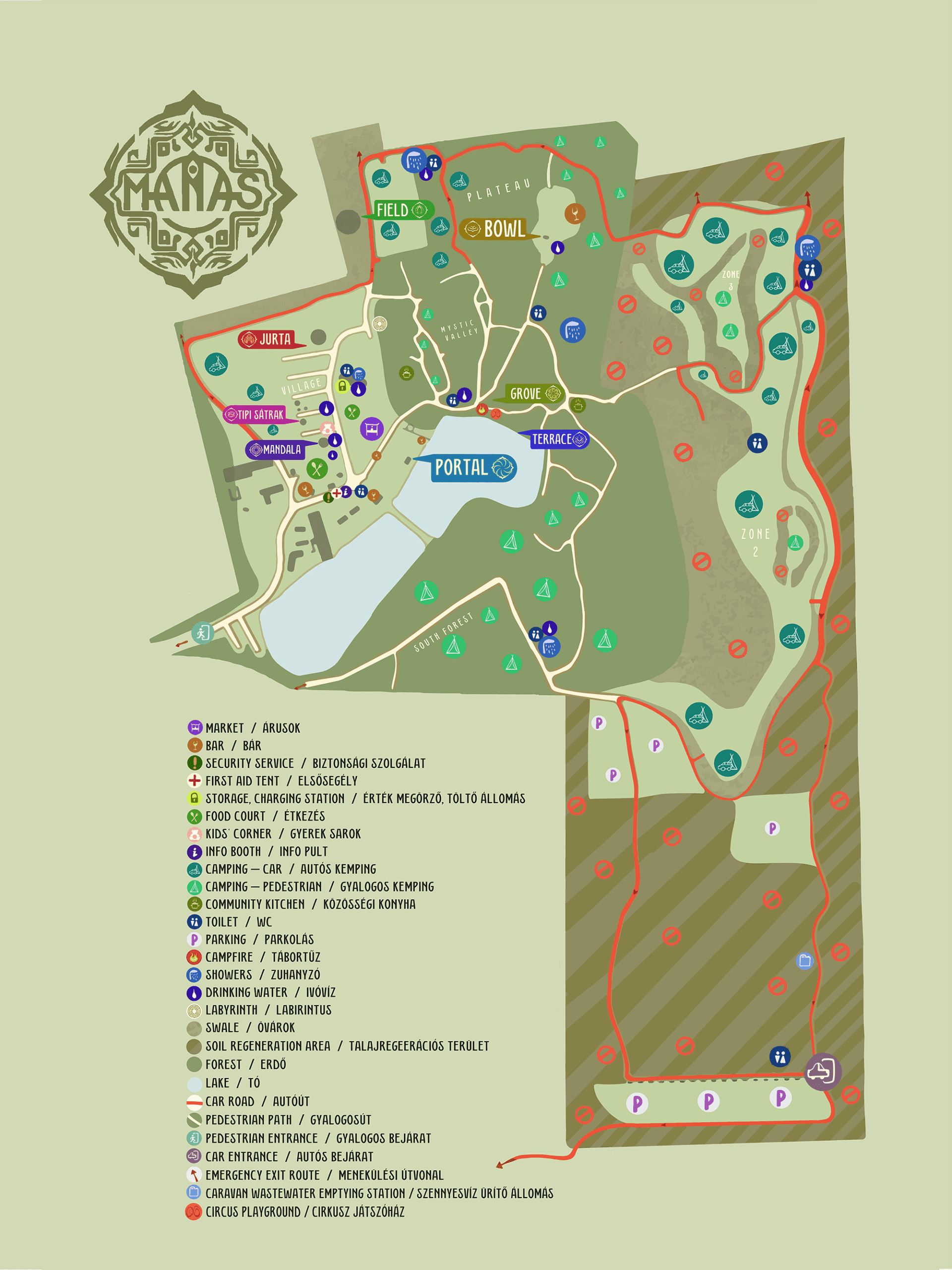 Manas festival map