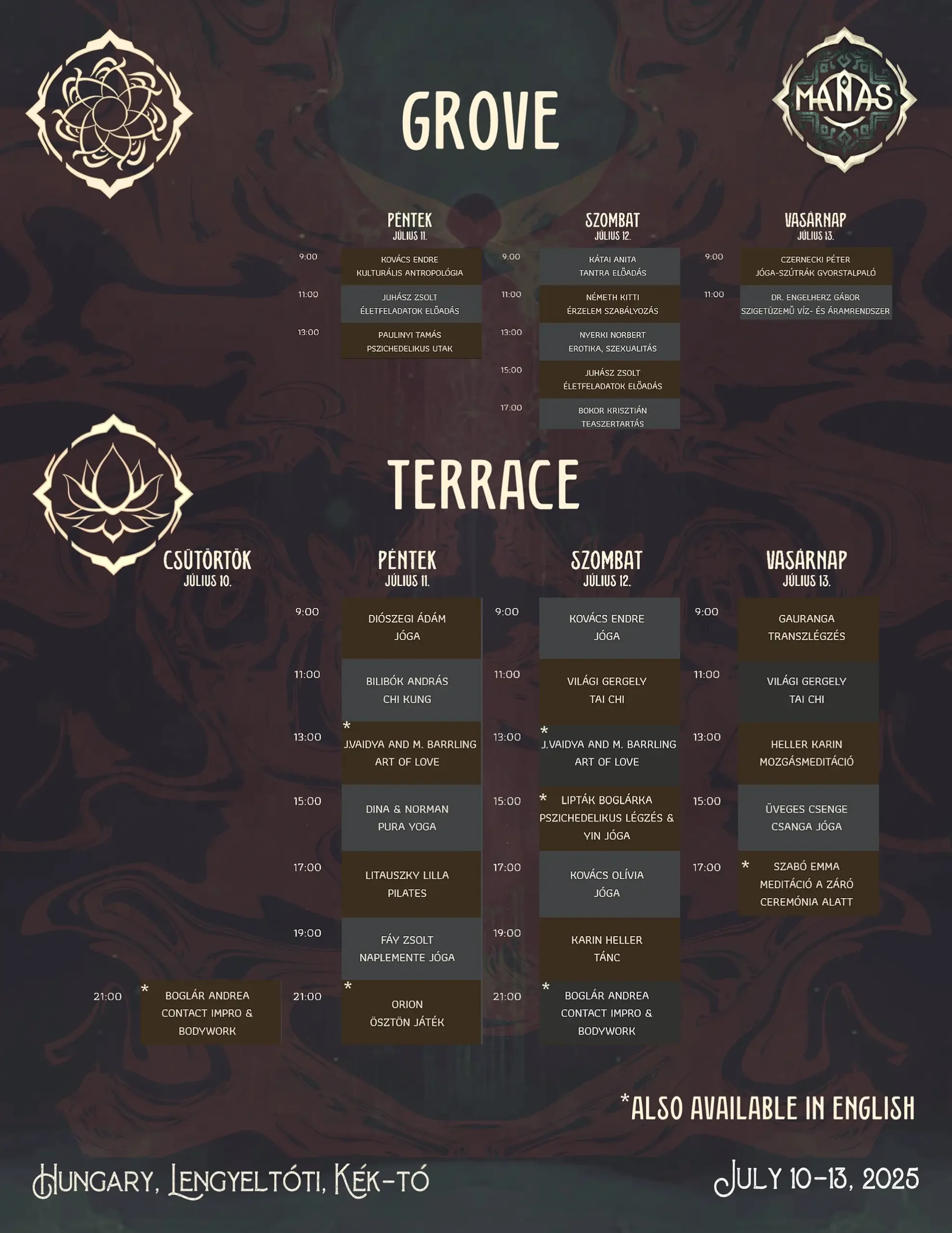 Manas festival program