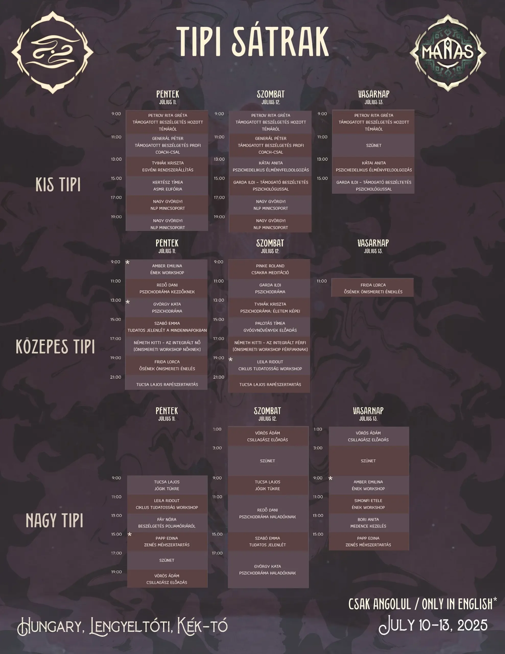 Manas festival program